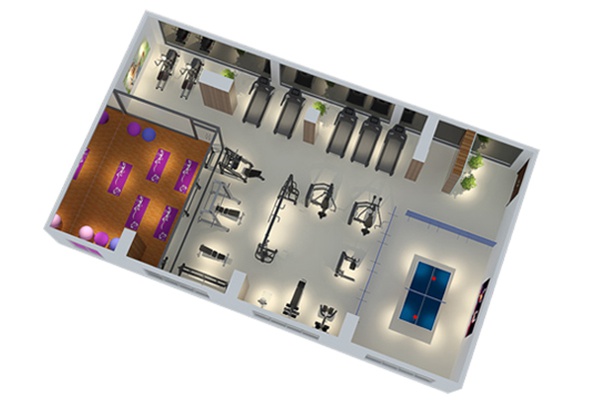 120平方健身房配置方案-广西银河Galaxy体育健身器材有限公司