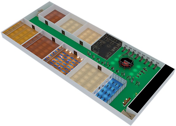 1800平方健身房配置方案-广西银河Galaxy体育健身器材有限公司