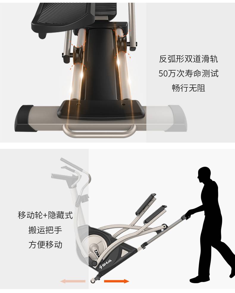 家用椭圆机SH-B5101E-广西银河Galaxy体育健身器材有限公司