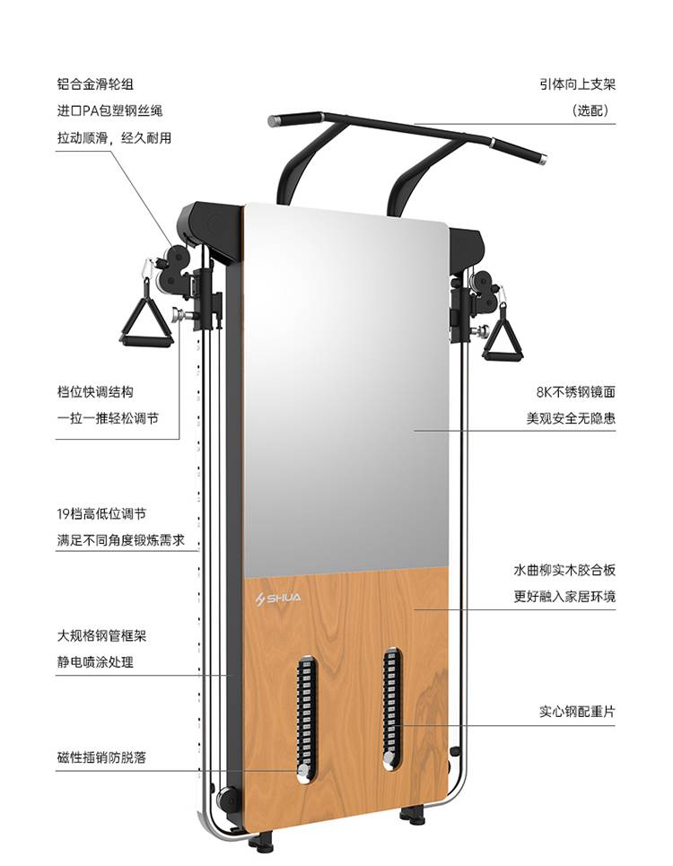 SH-G699 壁挂式拉绳训练器-广西银河Galaxy体育健身器材有限公司
